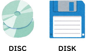 どっちが正解？ｄｉｓｃとｄｉｓｋ